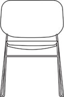 Chair, white NCS 0500, qty < 250