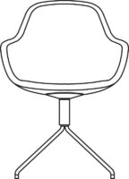 Chair, 4-cross