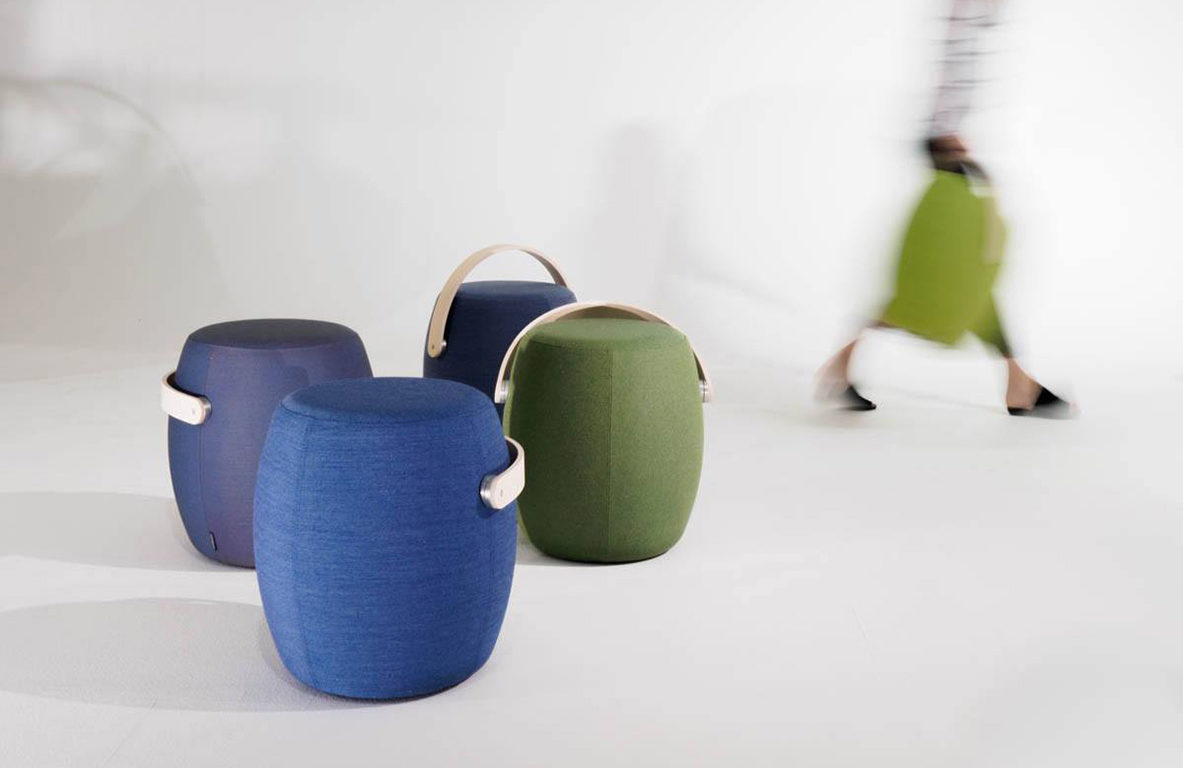 Stool from Offecct, Carry On by Mattias Stenberg