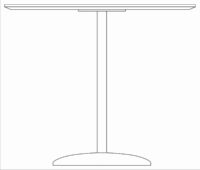Table 605 x 375 mm, height 505 mm