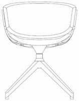 Chair, 4 cross